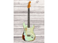 Fender Custom Shop 1961 Stratocaster Super Heavy Relic RW 3A Aged Surf Green 3-Color Sunburst Fender Custom Shop 1961 Stratocaster Super Heavy Relic RW 3A Aged Surf Green 3-Color Sunburst
